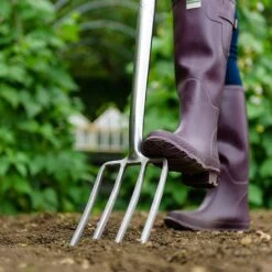 Kent & Stowe Stainless Steel Border Fork -Hozelock Shop 1031051 1