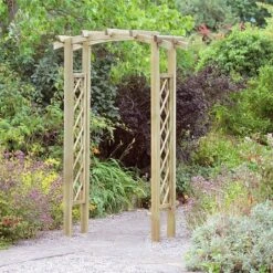 Zest Starlight Wooden Garden Arch -Hozelock Shop 1077589 2