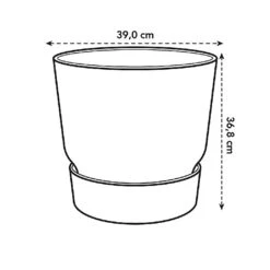 Elho Greenville Round Pot 40cm Living Concrete 9 Elho Greenville Round Pot 40cm Living Concrete -Hozelock Shop 1112062 4