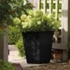 Stewart Garden 40cm Basalt Tall Square Planter - Black -Hozelock Shop 1115426