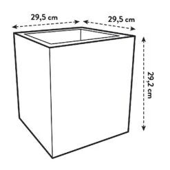 Elho Vivo Next Square Planter 30cm Living Concrete -Hozelock Shop 1230754 6