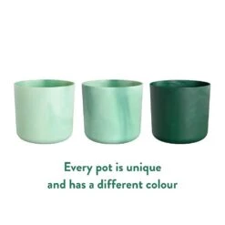Elho The Ocean Collection Round Pot 22cm Pacific Green -Hozelock Shop 1230823 5