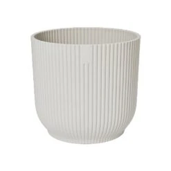 Elho Vibes Fold Round Planter 22cm Silky White -Hozelock Shop 1230826 5