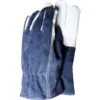 Premium Leather Mens Gardening Gloves Blue - Large -Hozelock Shop 42929