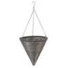 Smart Garden Slate Faux Rattan Hanging Cone - 14'' -Hozelock Shop 925355
