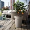 Elho Loft Urban Round High Planter 42cm Warm Grey -Hozelock Shop 933195