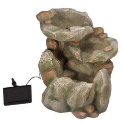 Smart Solar Rock Falls Solar Fountain -Hozelock Shop 945202 2