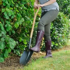 Kent & Stowe Carbon Steel Round Nose Shovel -Hozelock Shop 974162 1