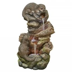 Easy Fountain Otter Pools Water Feature With LED Lights -Hozelock Shop 975201 2