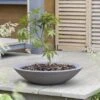 Stewart Garden Varese Low Bowl Planter 60cm - Dark Brown -Hozelock Shop 975845
