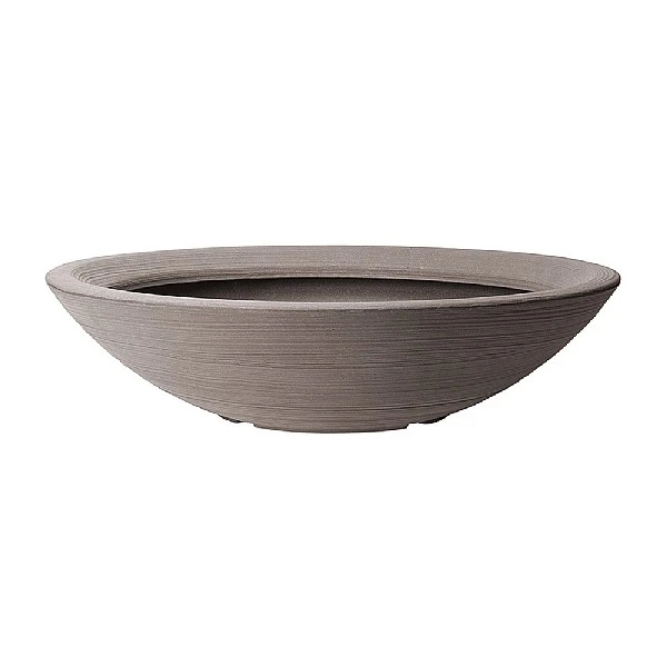 Stewart Garden Varese Low Bowl Planter 60cm - Dark Brown 4 Stewart Garden Varese Low Bowl Planter 60cm - Dark Brown - Image 2