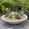 Stewart Garden Varese Low Bowl Planter 60cm - Alpine Grey -Hozelock Shop 975846