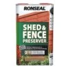 Ronseal Shed & Fence Preserver Light Brown 5L -Hozelock Shop 982611