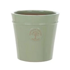 Woodlodge Heritage Edwardian Ceramic Pot Mint Green (Various Sizes) -Hozelock Shop HEPOTMINT 1