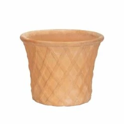 Apta Mekong Terracotta Lattice Cone Planter