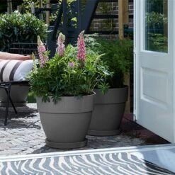 Elho Vibia Campana 35cm Round Planter (Various Colours) -Hozelock Shop VIBCAMRND35 5
